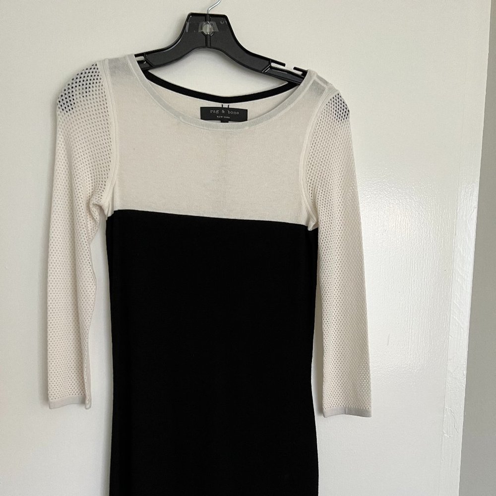 Rag and Bone Black and White Dress